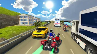 ATV Quad Bike Traffic Race captura de pantalla 4