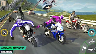 Crazy Moto: Bike Shooting Game Captura de pantalla 4