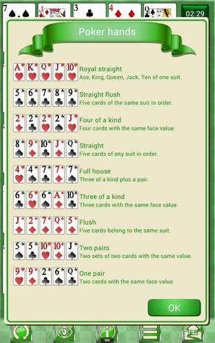 Poker Solitaire Capture d’écran3