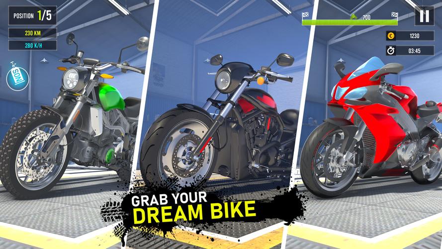 Moto Traffic Bike Race Game 3d ကိုဖန်သားပြင်2