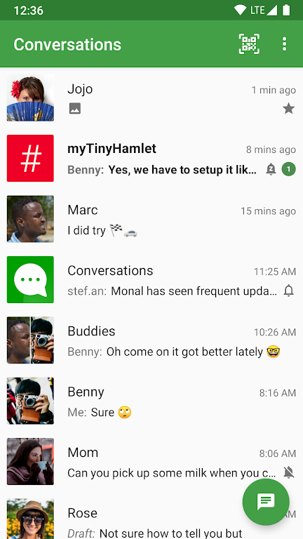 Conversations (Jabber / XMPP) экрана 1