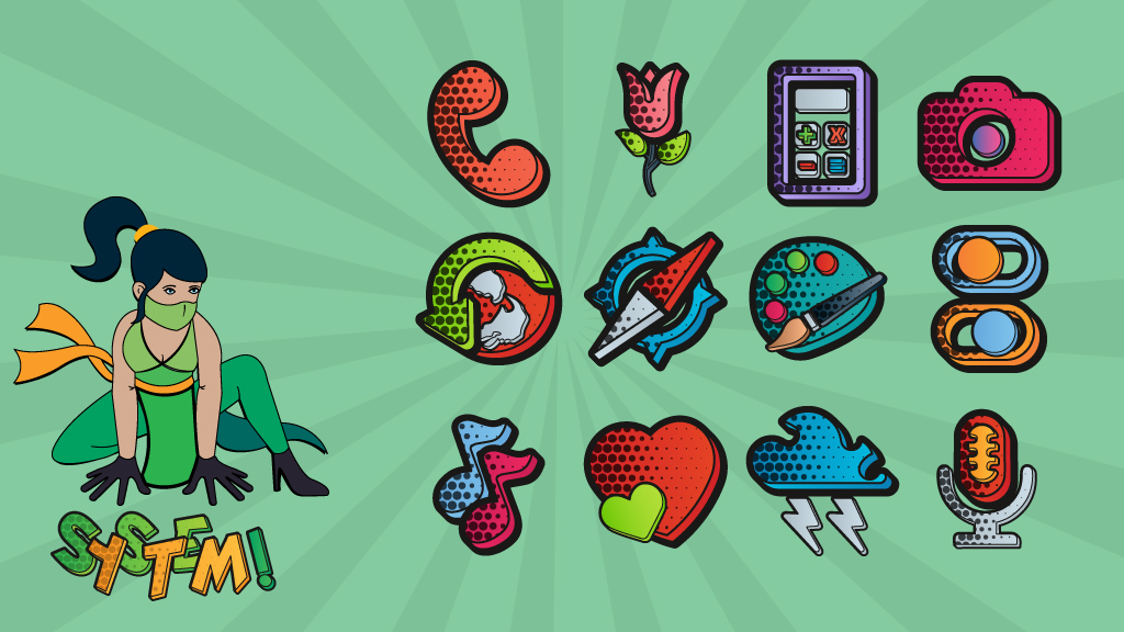 Comics Icon Pack экрана 1