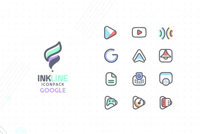 InkLine Icon Pack Mod屏幕截圖2