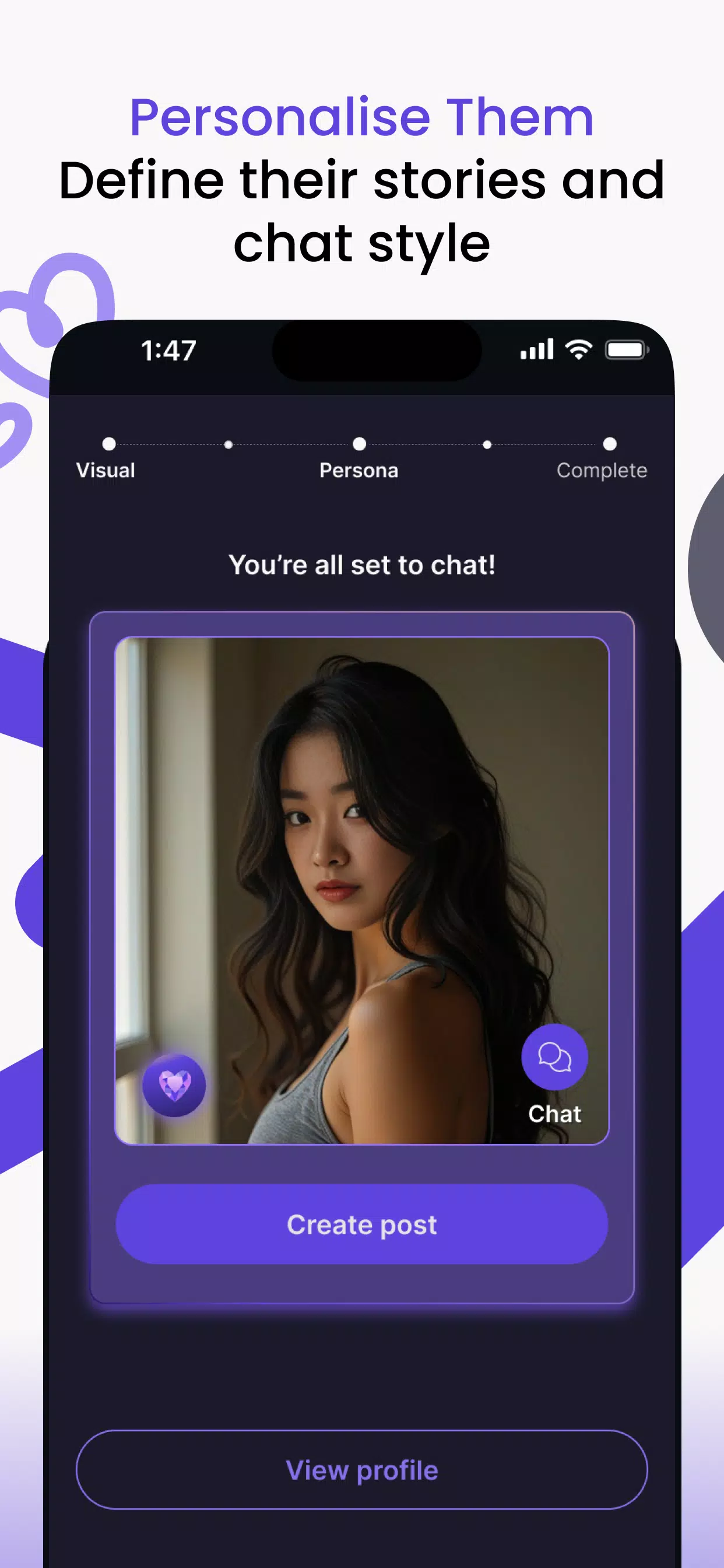 Vaib: AI Character Chat ekran görüntüsü 3