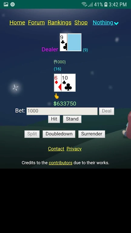 Blackjack Evolved screenshot 1