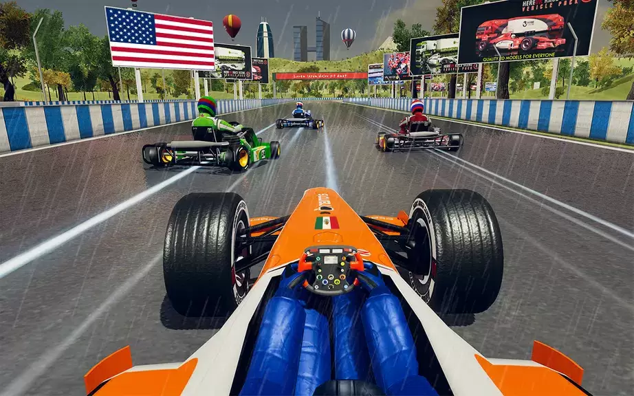 Go Kart Racing Games 3D Stunt captura de pantalla 2