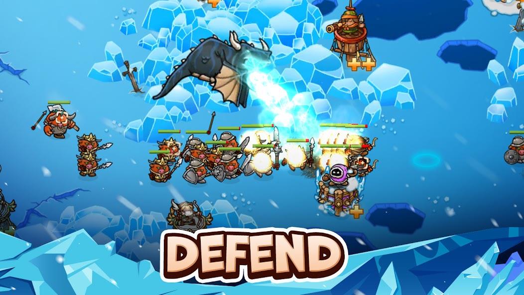 Crazy Defense Heroes - TD Game Mod экрана 1