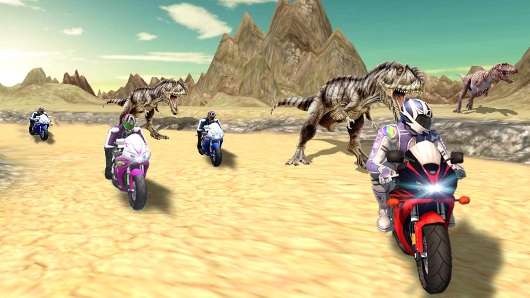 Dino World Bike Race Game - Jurassic Adventure ảnh chụp màn hình 3