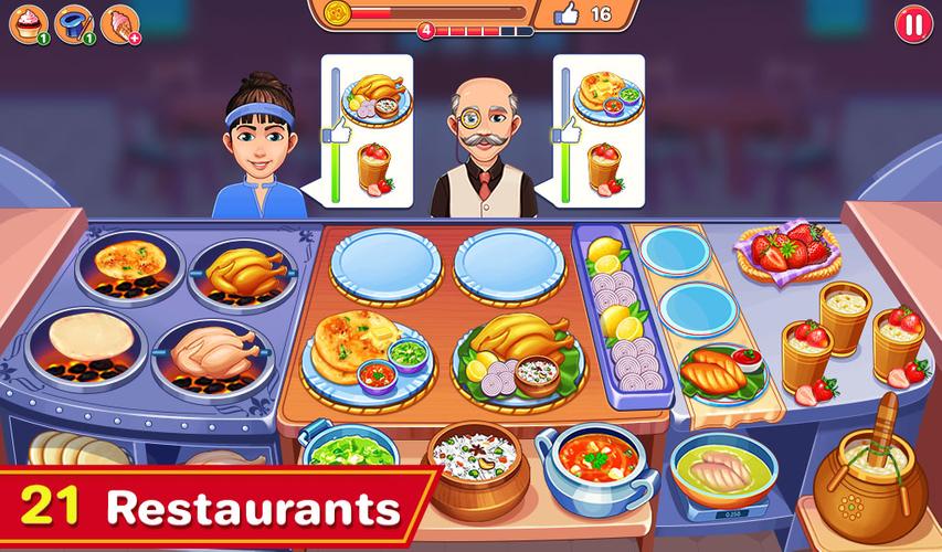 Indian Cooking Madness Games ekran görüntüsü 1