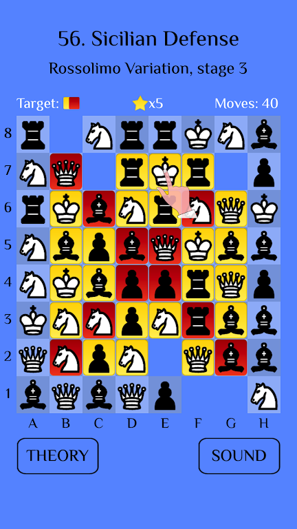 Chess Match-3: Sicilian屏幕截圖1