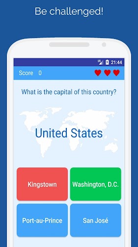 Capitals of the countries Quiz Screenshot 2
