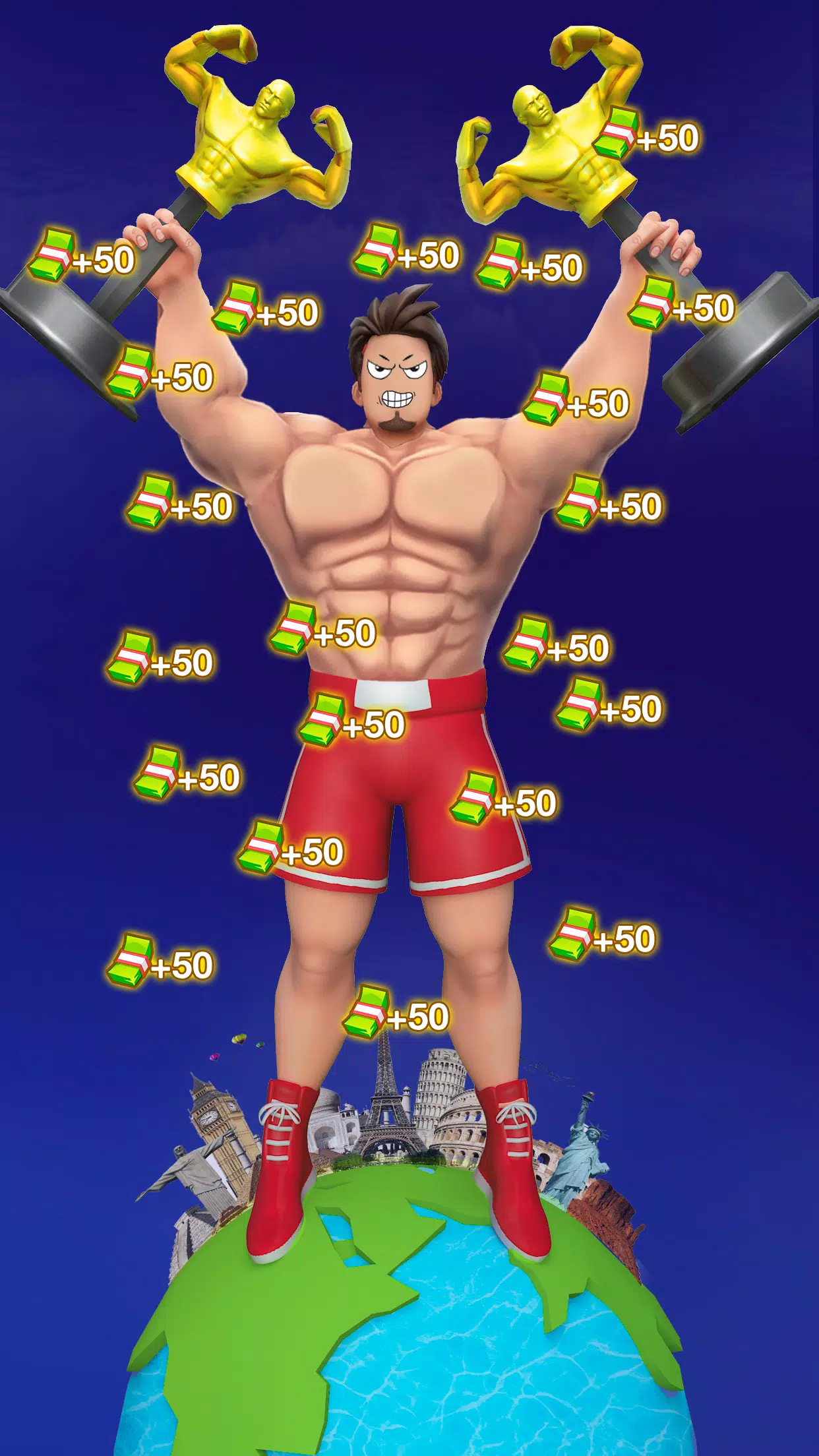 Gym Clicker Hero: Idle Muscles ekran görüntüsü 2