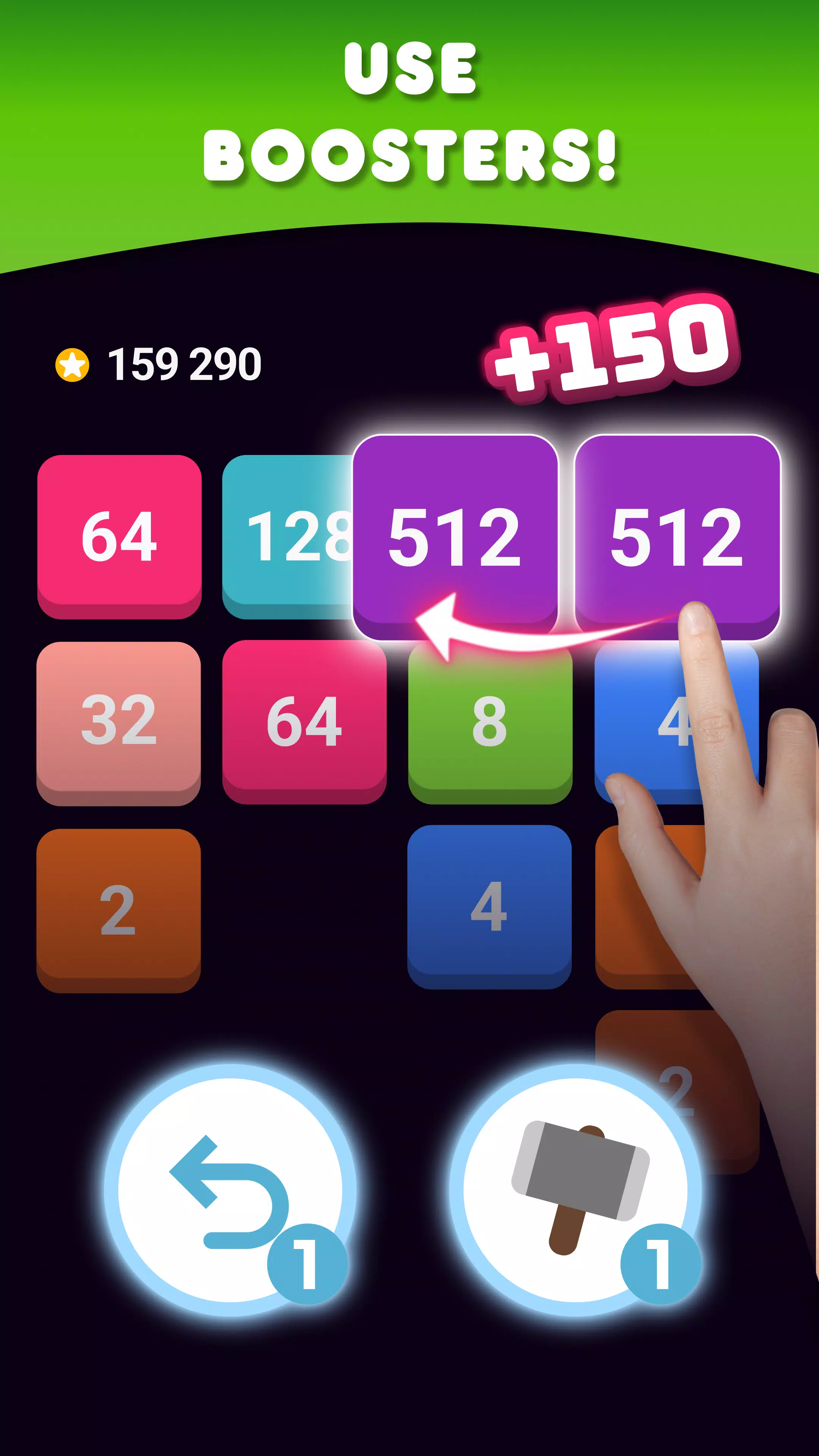 2048: Puzzle Game! Merge Block ekran görüntüsü 4