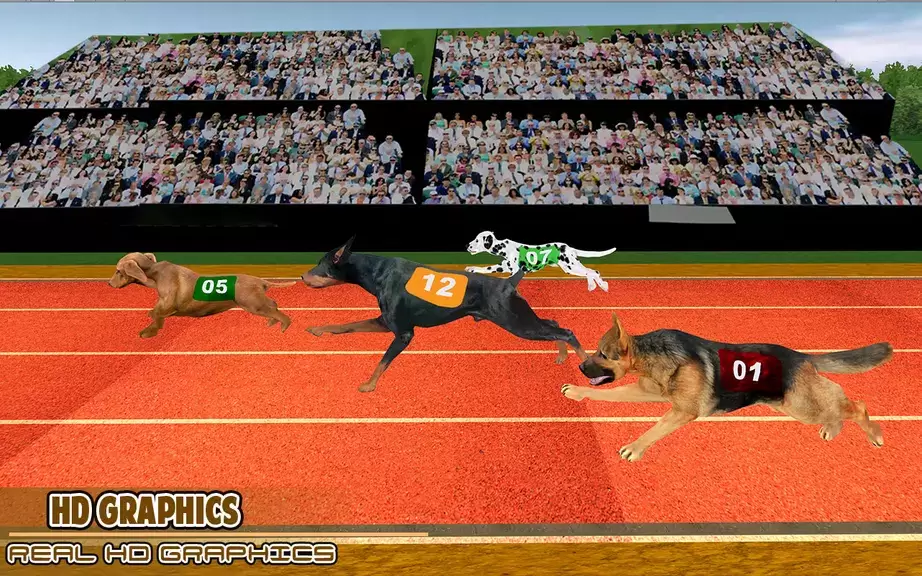 Dog racing games - dog game 3d 스크린 샷 3