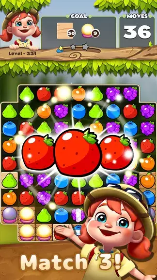 Fruits POP : Match 3 Puzzle Tangkapan skrin 2