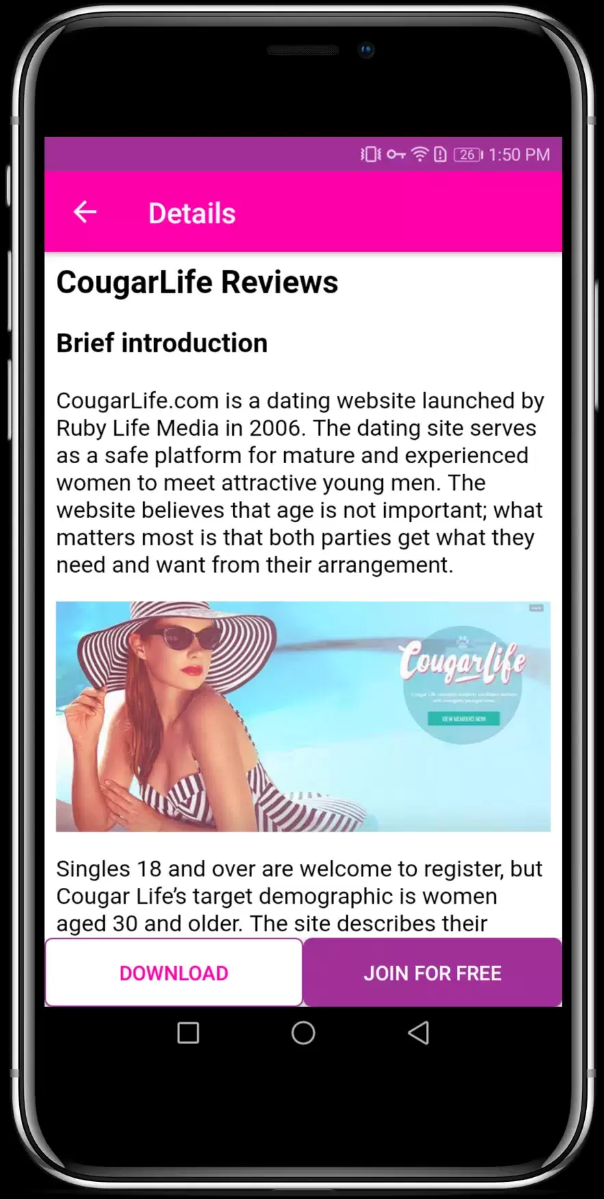 Cougar Dating Apps for Mature & Older Women Скриншот 4