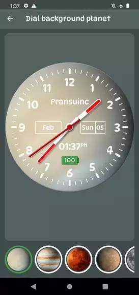 Galaxy Clock Live Wallpapers屏幕截圖2
