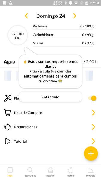 Screenshot Fitia - Diet & Meal Planner 1