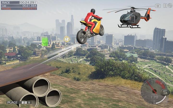 Crazy Stunt Rider GT Bike Gameスクリーンショット1