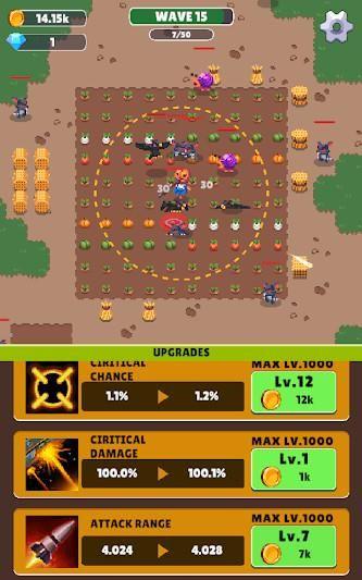 Screenshot Scarecrow War : Idle Defense 2