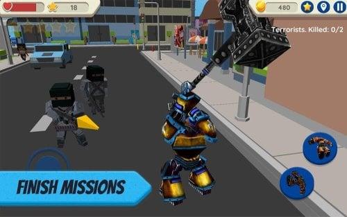 Robot Hero: City Simulator 3D Capture d’écran1