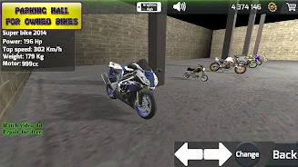 ภาพหน้าจอ Motorbike 3D Drag Race 1