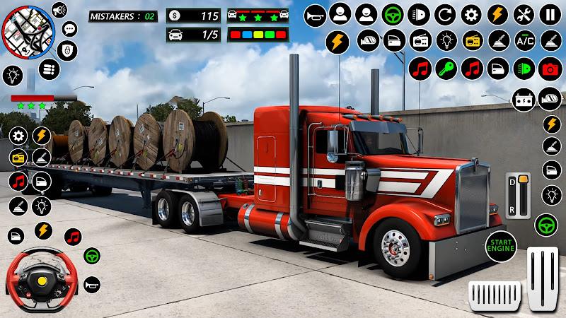 US Cargo Truck Simulator Games ကိုဖန်သားပြင်4