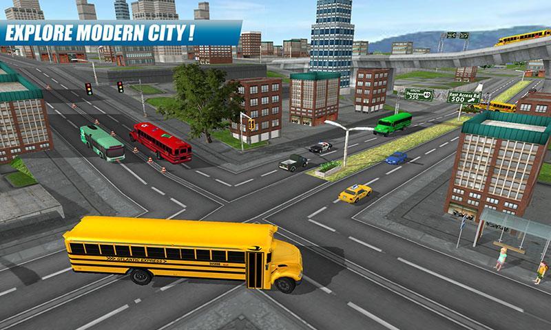 ภาพหน้าจอ School Bus Driving Game 3