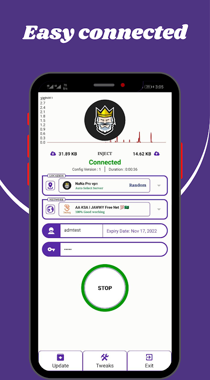 NaNa Pro vpn экрана 2