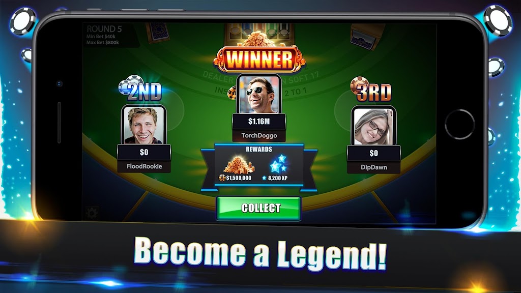 Blackjack Legends: 21 Online Multiplayer Casinoスクリーンショット4
