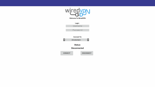 Wired VPN Client экрана 2