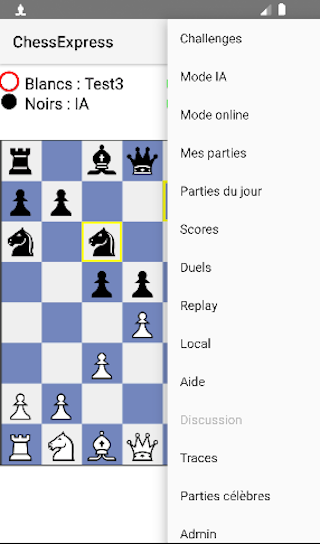ChessExpress Echecs en ligne captura de pantalla 3