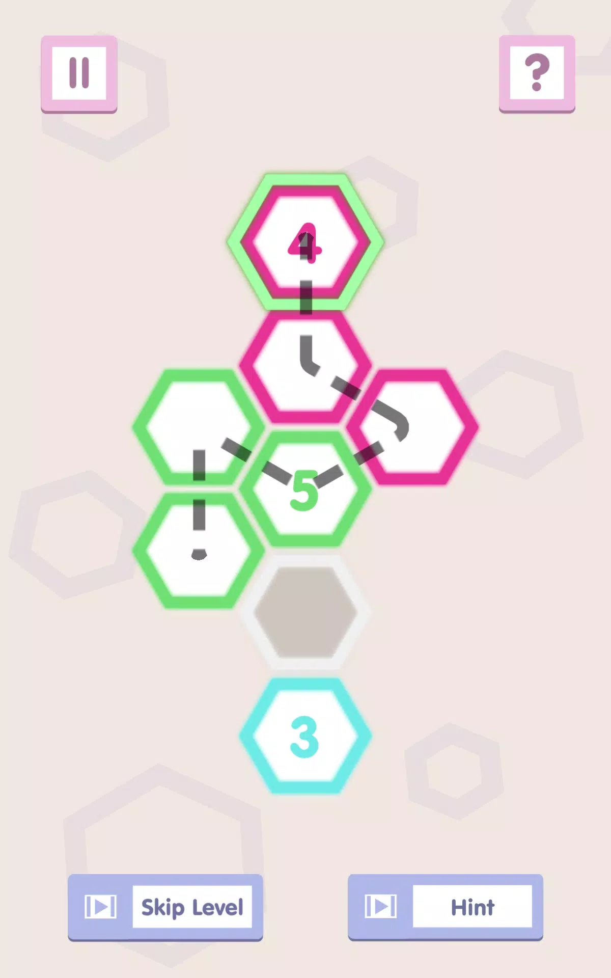 ภาพหน้าจอ Number Path: Hexa Links 1