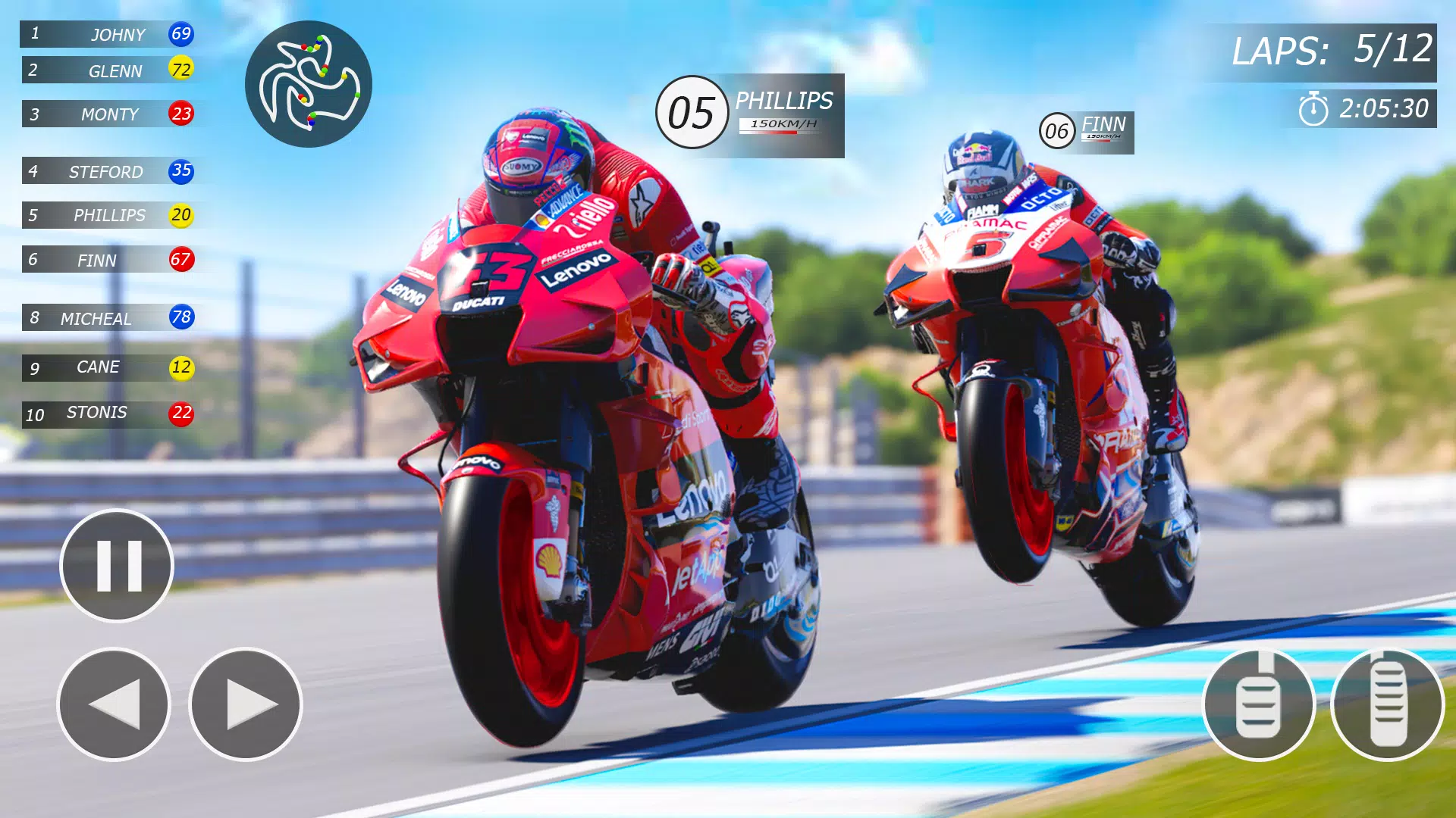 ภาพหน้าจอ Bike Racing Moto Bike Games 2