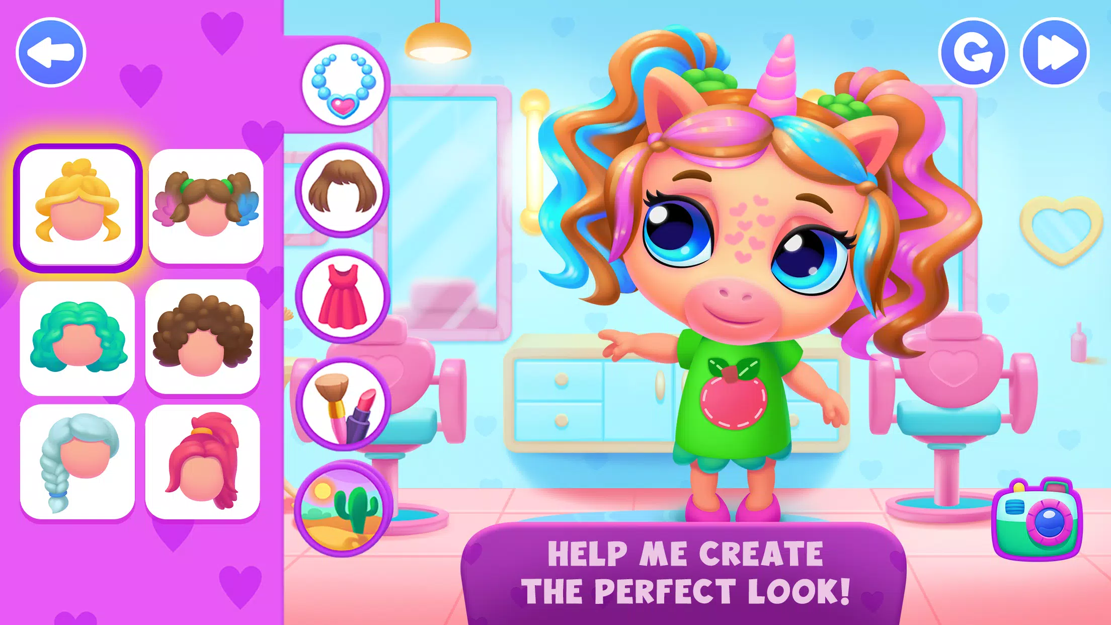 Unicorn Dress up games kids screenshot 1