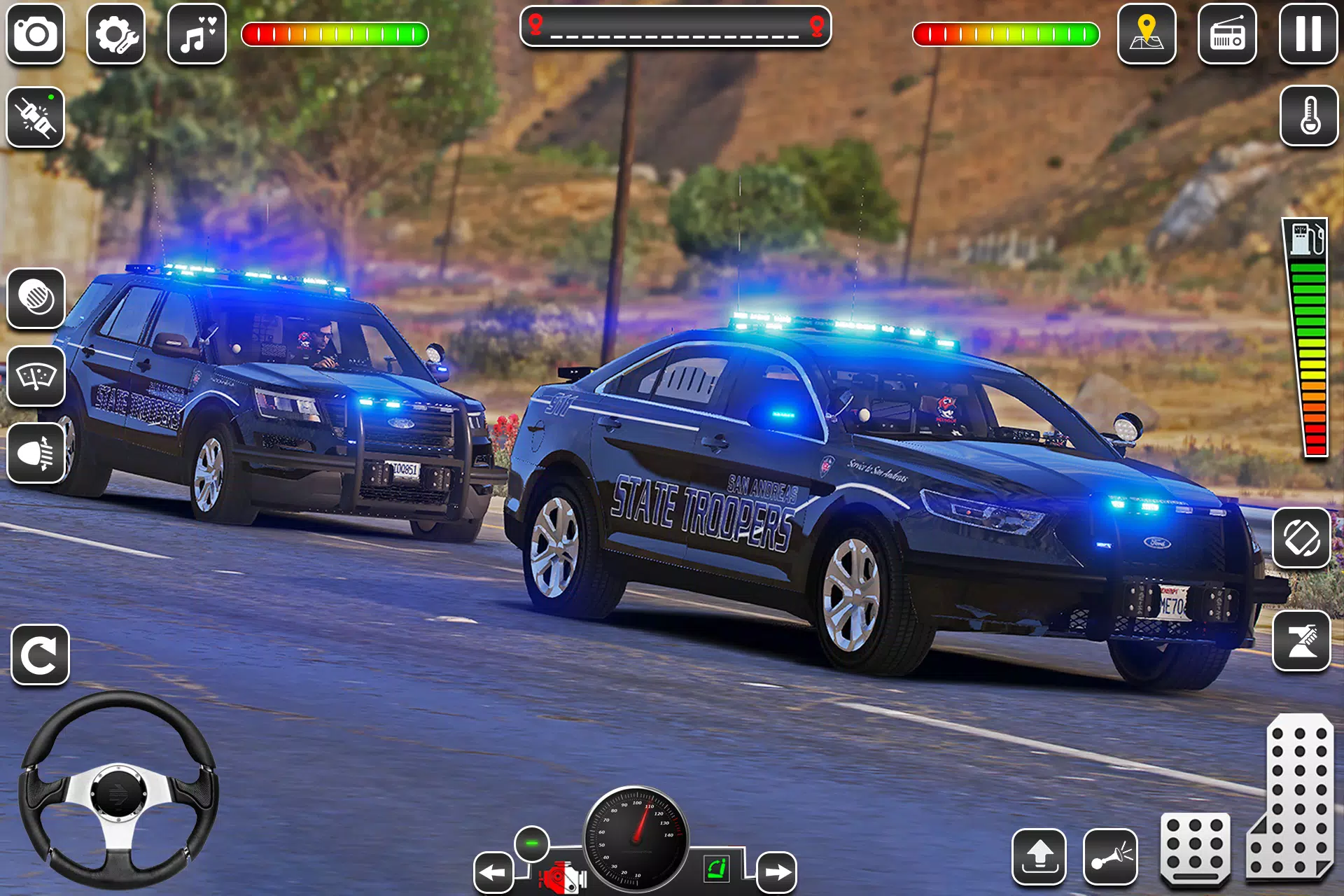 US Police Car Chase Game 3D Screenshot 2