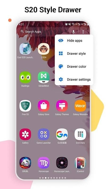 SO S20 Launcher for Galaxy S Screenshot 4