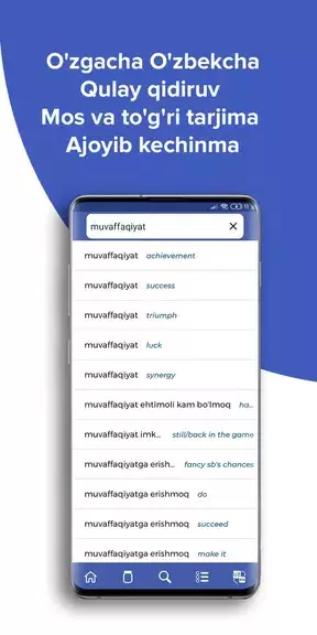 Wisdom EnglishUzbek dictionary Zrzut ekranu 4