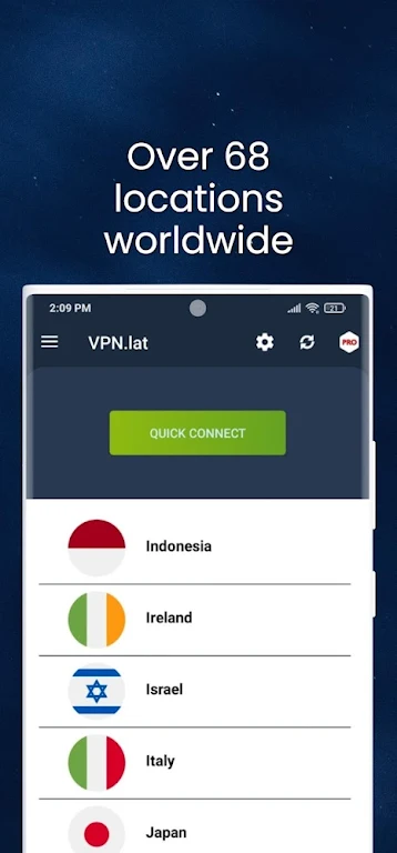 VPN lat : Unlimited Proxy屏幕截圖3