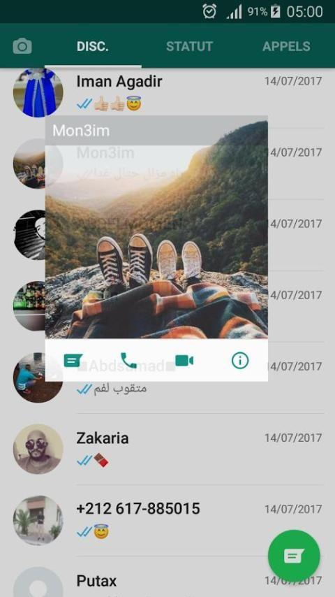 WatsAp Messenger экрана 2