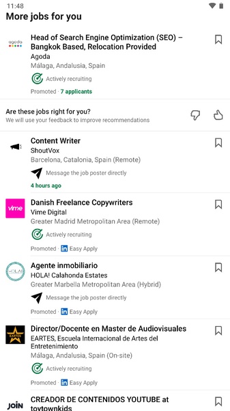 LinkedIn : recherche d’emploi Capture d’écran4