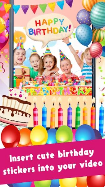 Happy Birthday Video Maker With Music And Photos screenshot 4