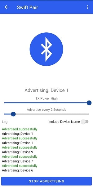 Bluetooth Le Spam экрана 2