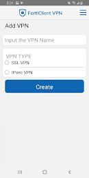 FortiClient VPN Capture d’écran1