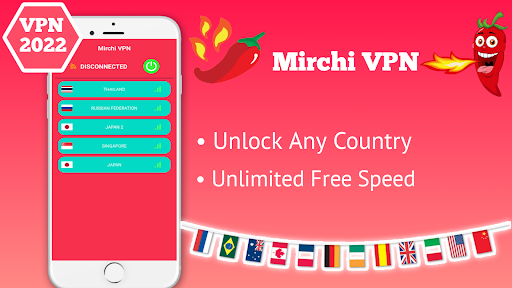 Mirchi VPN - Private & Fast ကိုဖန်သားပြင်1