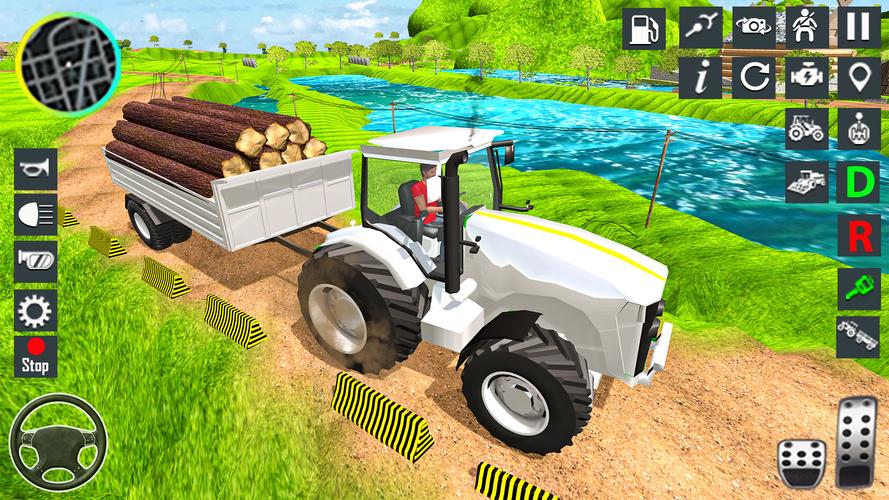 Tractor Driving Tractor Game экрана 2