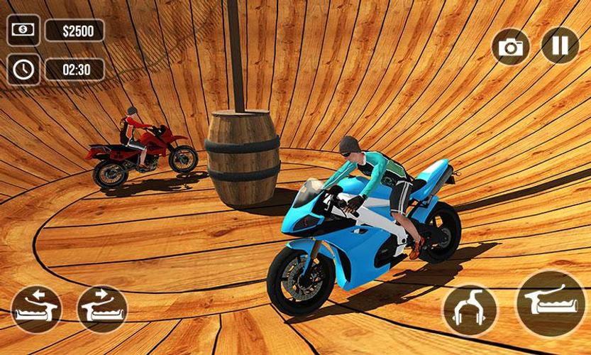 Well of Death Bike Stunts Ride captura de pantalla 1