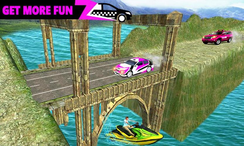 Pink Taxi Driving Game 3D Screenshot 3
