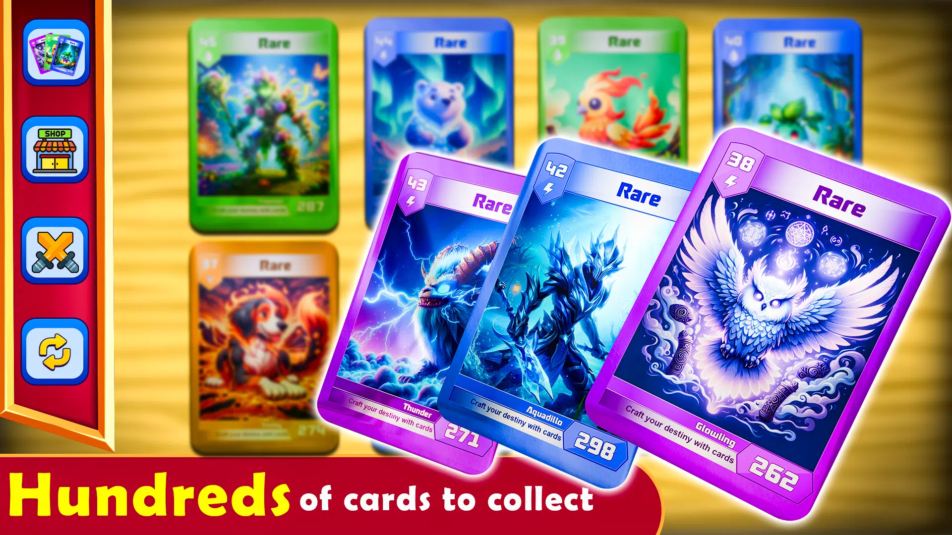 Monsters Card Collector Game Capture d’écran3