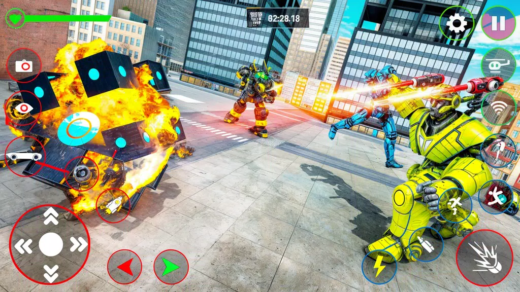 Red Ball Robot Car: Robot Game zrzut ekranu 2